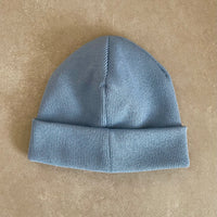 Strick-Jersey Mütze Skyblue