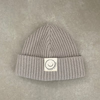Grobstrick-Mütze Light Taupe