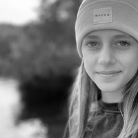 Strick-Jersey Mütze Coral