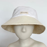Bucket Hat - Vanilla Flowers - wendbar