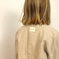 Leinen Blouson Seashell