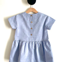 Kurzarm-Kleid Chambray