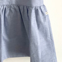 Kurzarm-Kleid Chambray