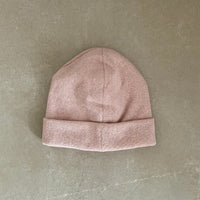 Strick-Jersey Mütze Vintage Rose