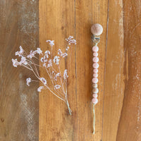 Schnullerkette Rosé