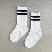 Crew Socken mit Kontrast-Streifen