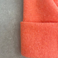 Strick-Jersey Mütze Coral