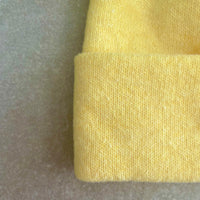 Strick-Jersey Mütze Lemon