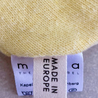 Strick-Jersey Mütze Lemon