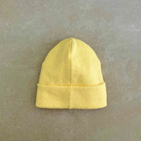 Strick-Jersey Mütze Lemon