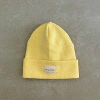 Strick-Jersey Mütze Lemon