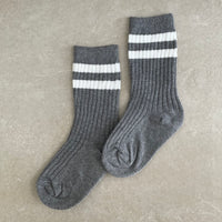 Crew Socken mit Kontrast-Streifen