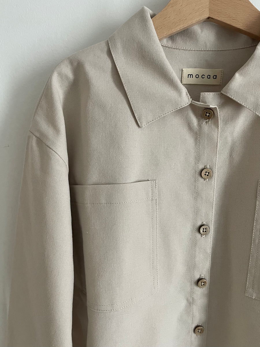 Overshirt Cotton/Linen Oatmeal