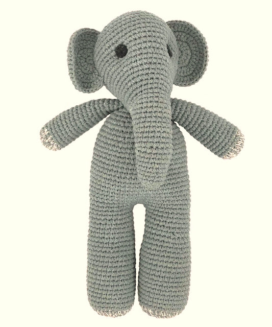 Elefant Max - Bio-Baumwolle - Handgehäkelt in Nepal
