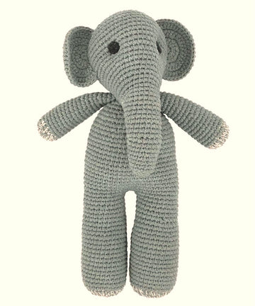 Elefant Max - Bio-Baumwolle - Handgehäkelt in Nepal