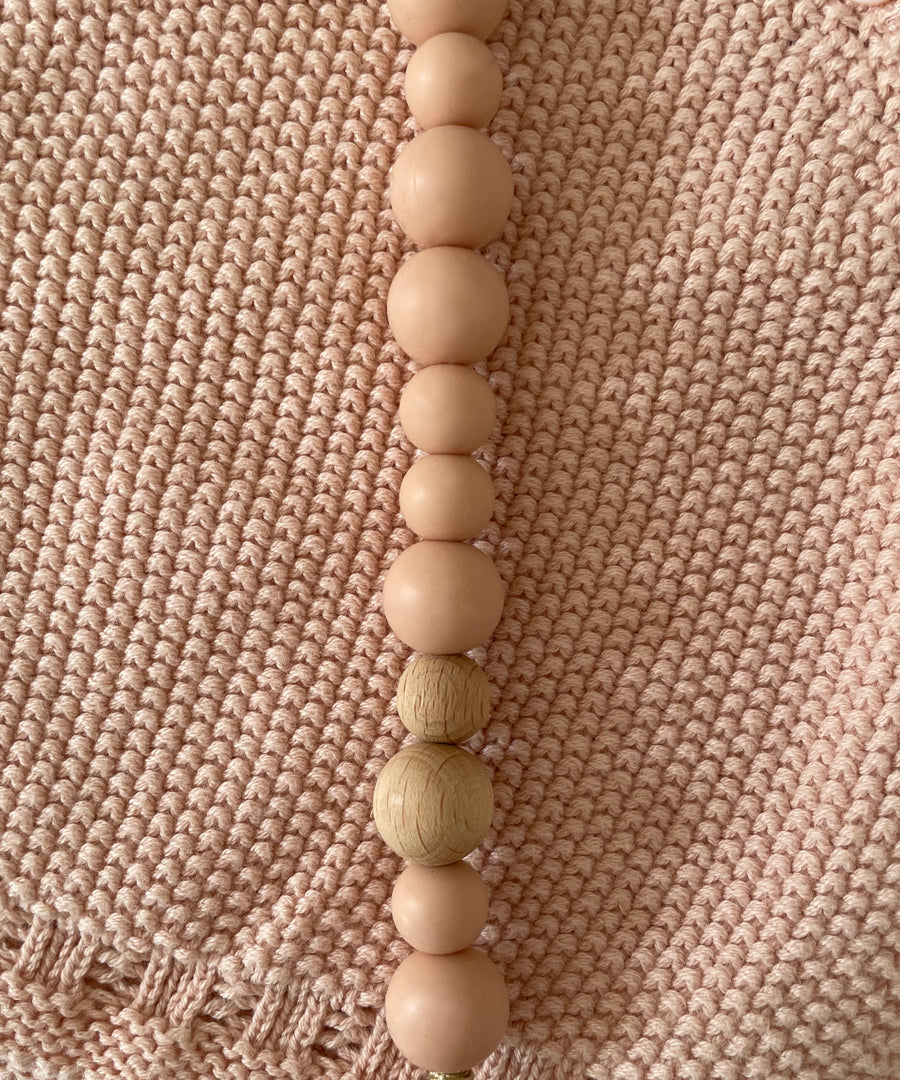 Schnullerkette Rosé