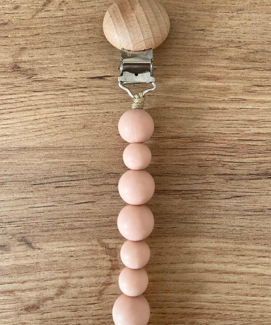 Schnullerkette Rosé
