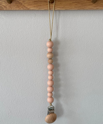 Schnullerkette Rosé