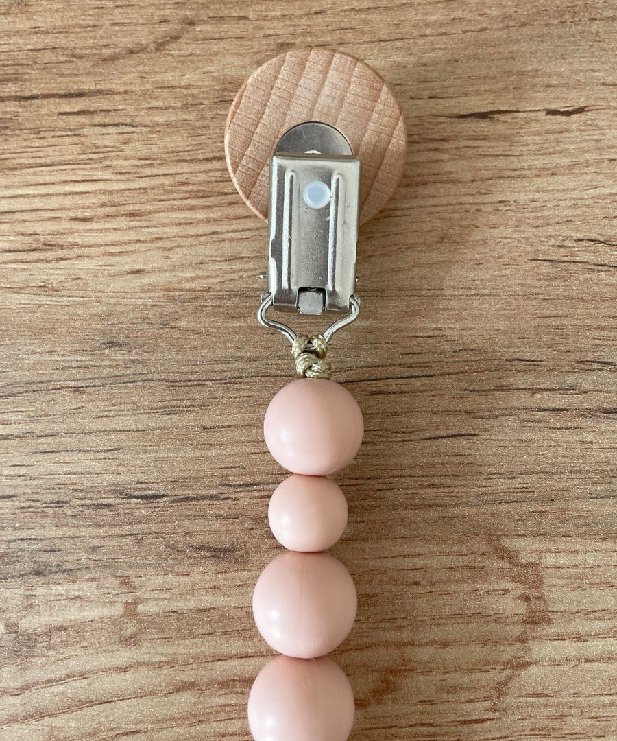 Schnullerkette Rosé