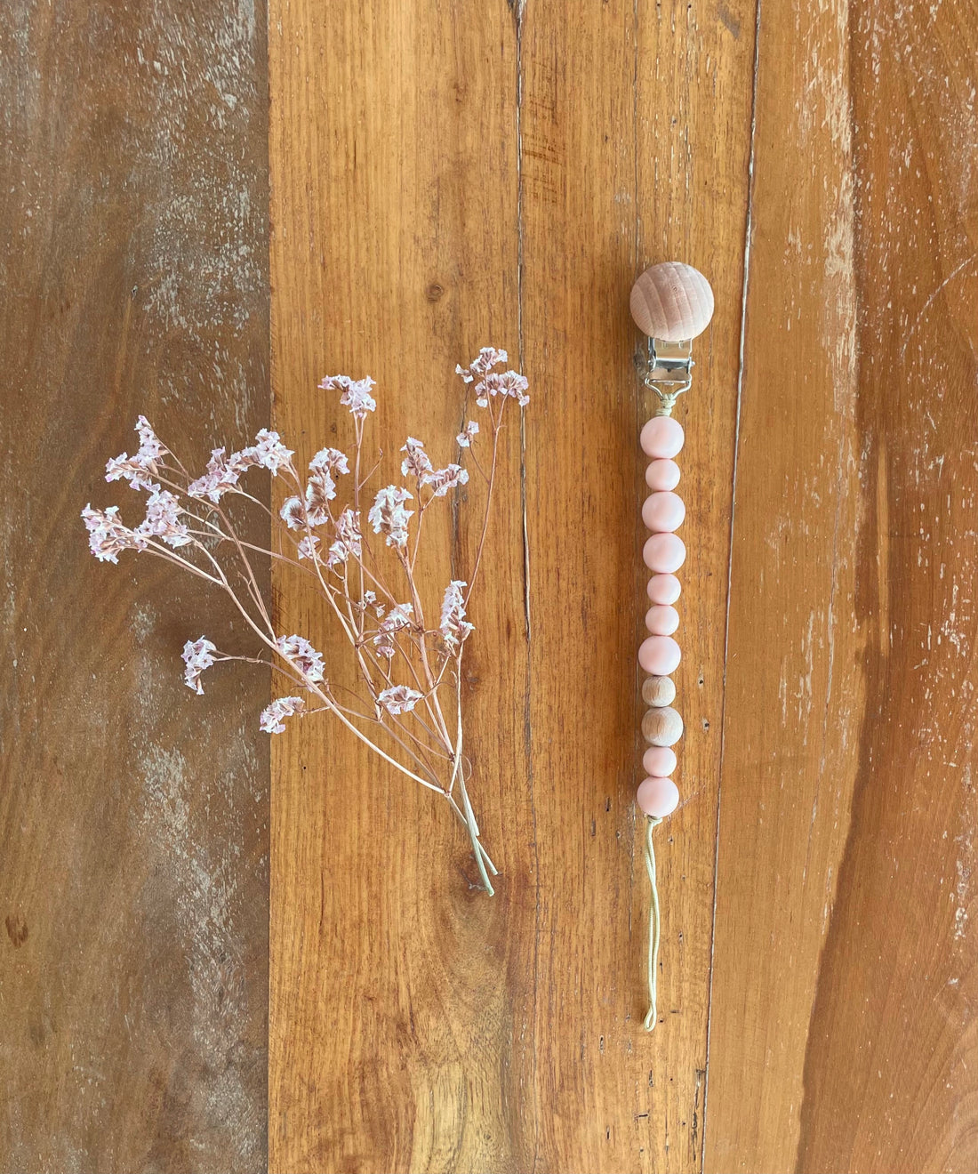 Schnullerkette Rosé