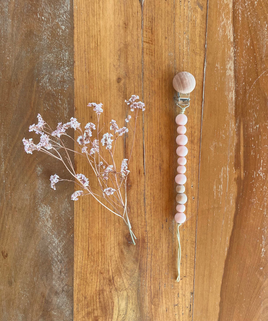 Schnullerkette Rosé