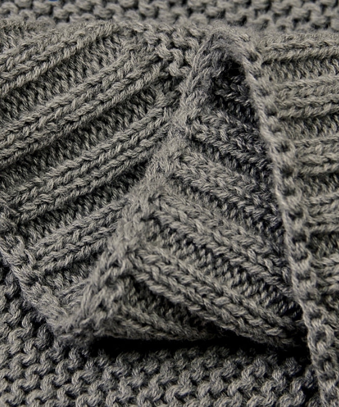 Softe Strickdecke