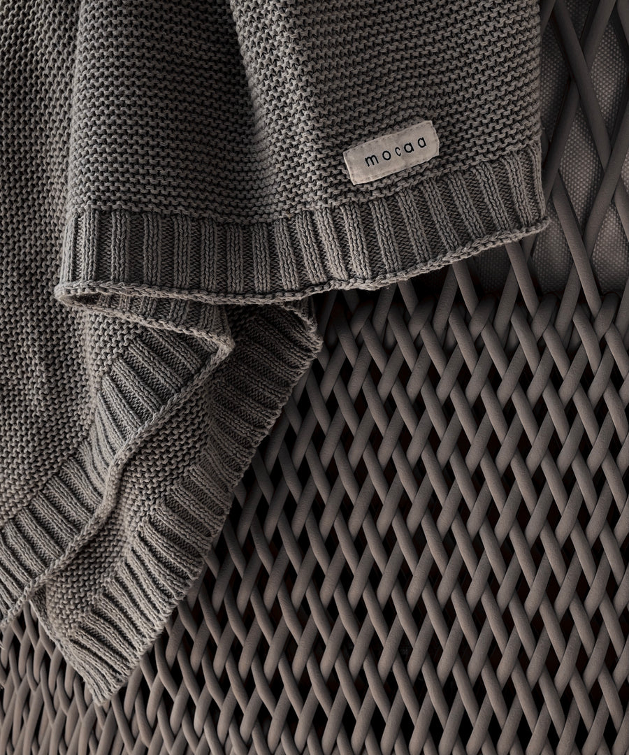 Softe Strickdecke