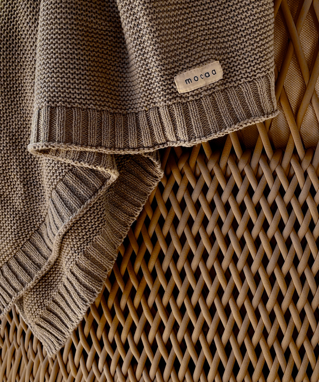 Softe Strickdecke