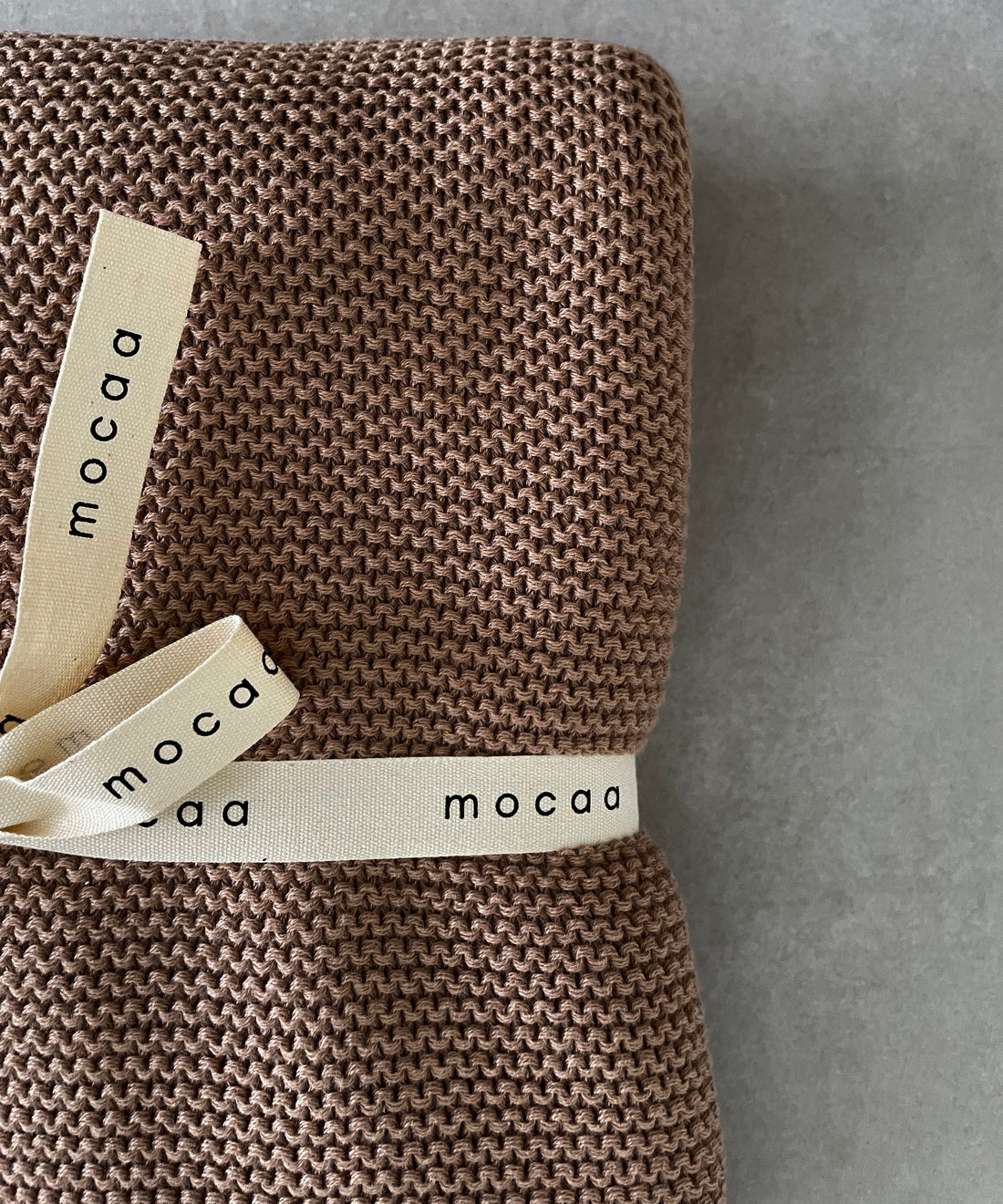 Softe Strickdecke