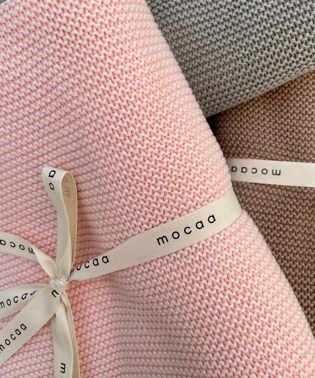 Softe Strickdecke