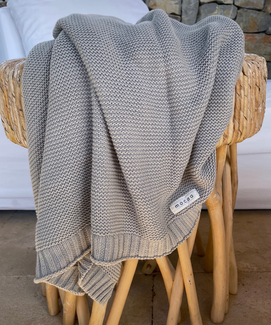 Softe Strickdecke