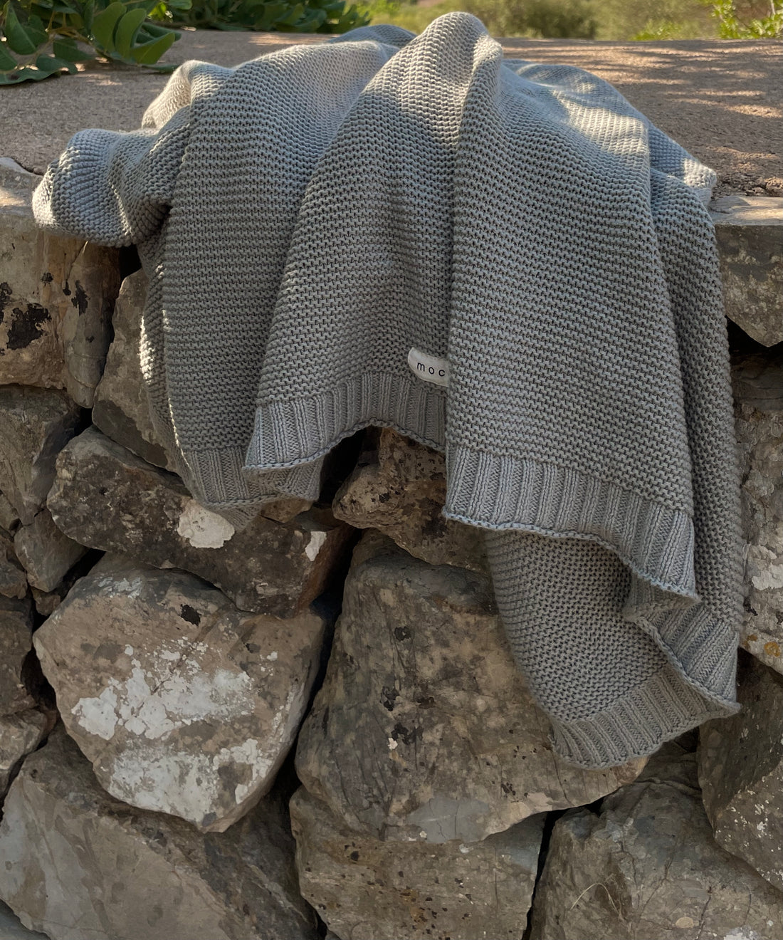Softe Strickdecke