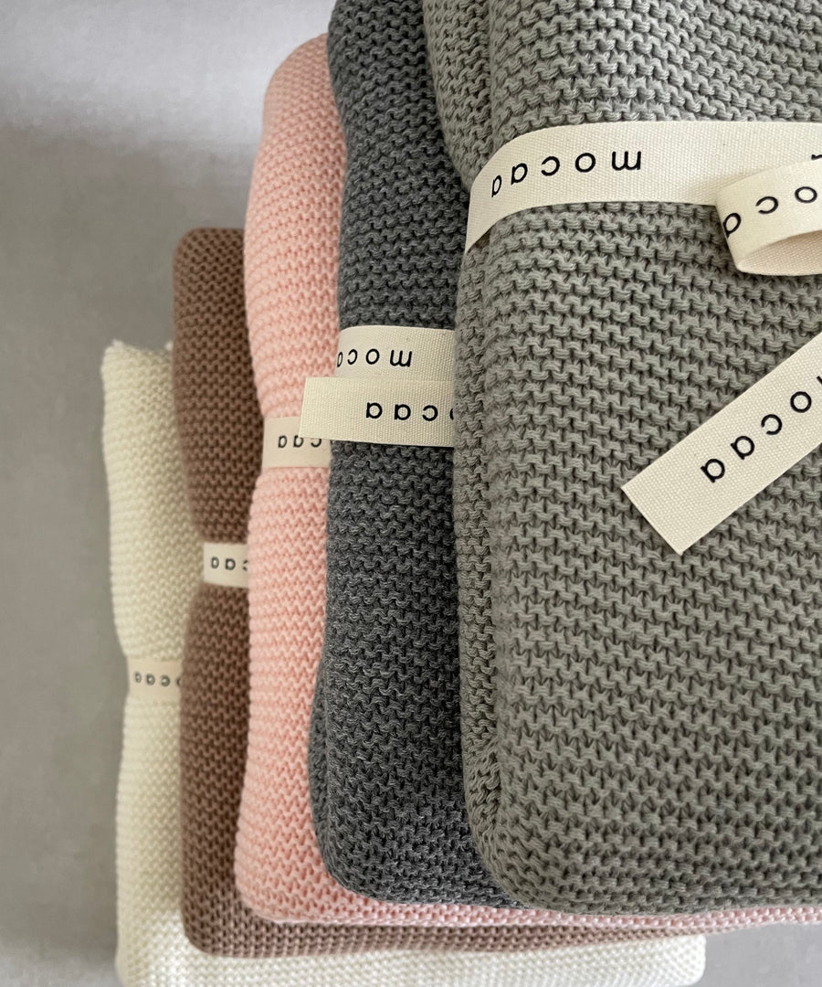 Softe Strickdecke