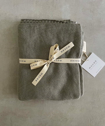 Softe Strickdecke