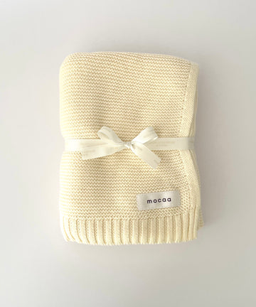 Softe Strickdecke