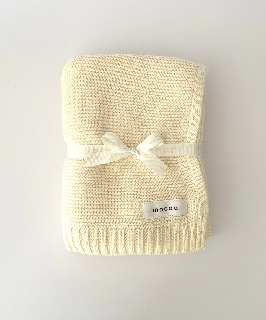 Softe Strickdecke