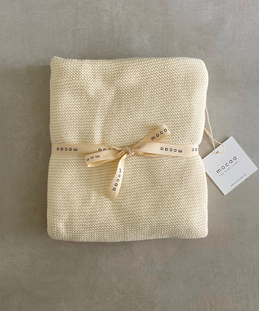Softe Strickdecke