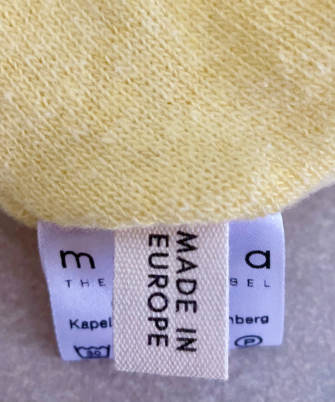 Strick-Jersey Mütze Lemon