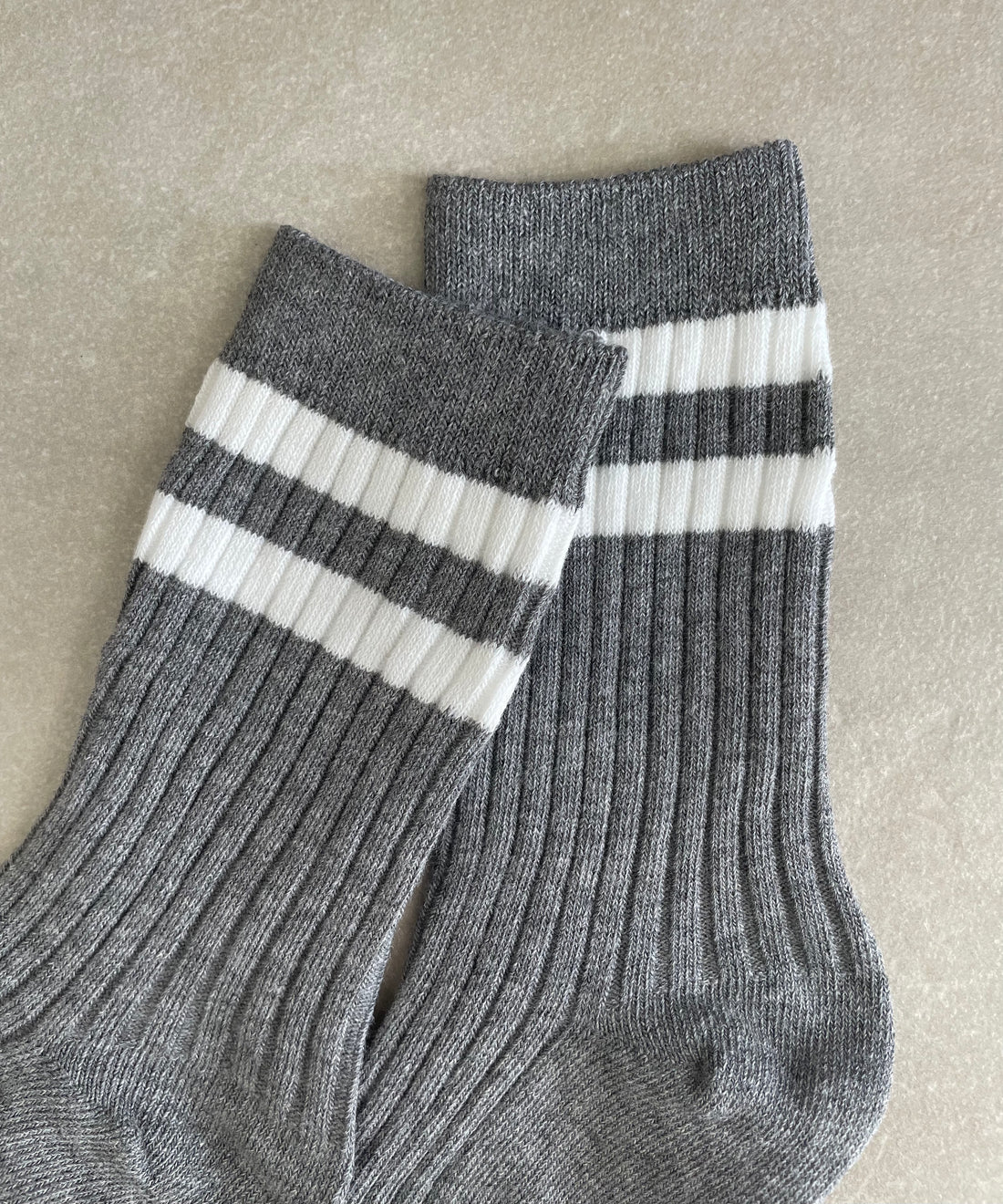Crew Socken mit Kontrast-Streifen