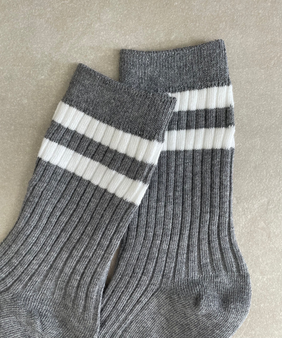 Crew Socken mit Kontrast-Streifen